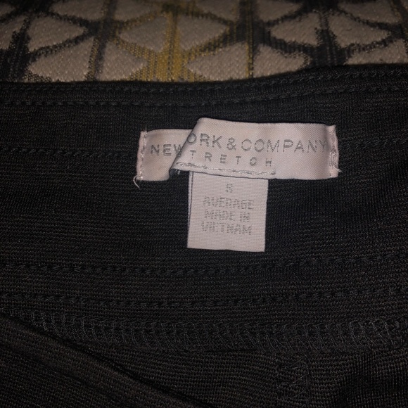 New York & Company Stretch Gray Knit Pants (S) Good Condition-Front Pockets - Picture 3 of 7